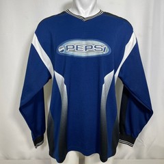 VTG 90s Pepsi Generation Next Long Sleeve Blue White Jersey Men’s LARGE/XL