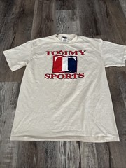 Rare Vintage Tommy Sport Hilfiger Jeans Spell Out Size L Power Pro Oneita L (39)