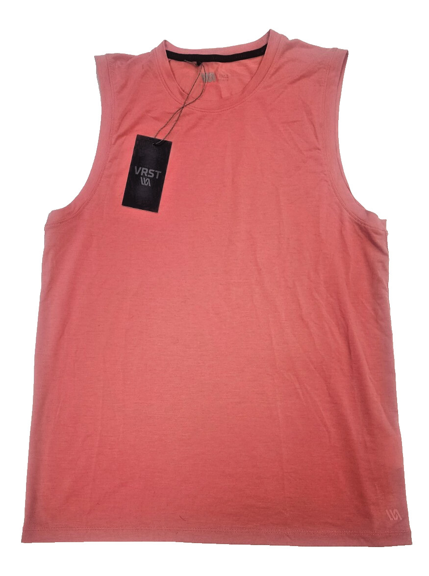 VRST Tank Top Mens Small Icon Pink Rouge Max232408 Moisture Wicking Anti-Odor gallery