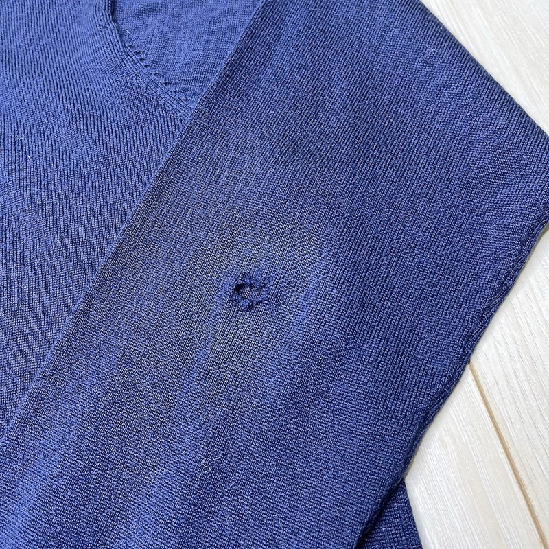 PETER MILLAR 1/4 Zip Pullover Sweater Silk Cashmere Blend Blue Men Sz Medium gallery