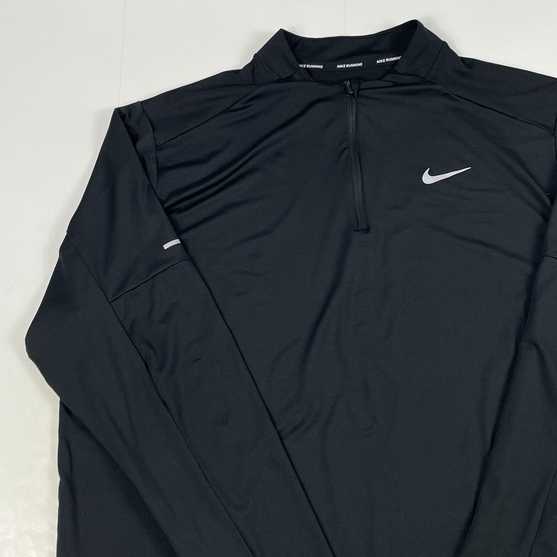 Nike Shirt Mens 2XL XXL Black Dri Fit 1/4 Zip Pullover Golf Running Workout Gym gallery