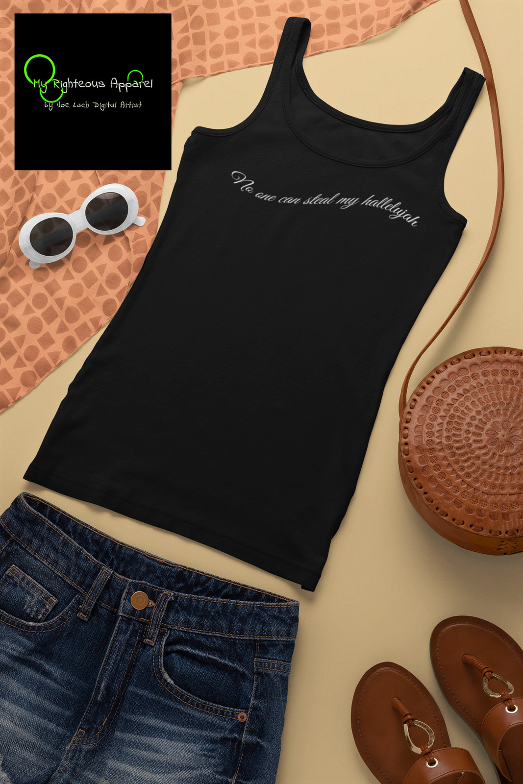 Next Level Ideal Racerback Tank "Hallelujah" gallery