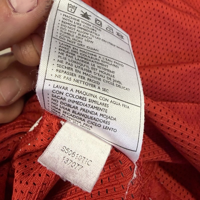Vintage Y2K Nike Basketball Jersey Mesh Tank Top Sleeveless Shirt Men Medium Red gallery