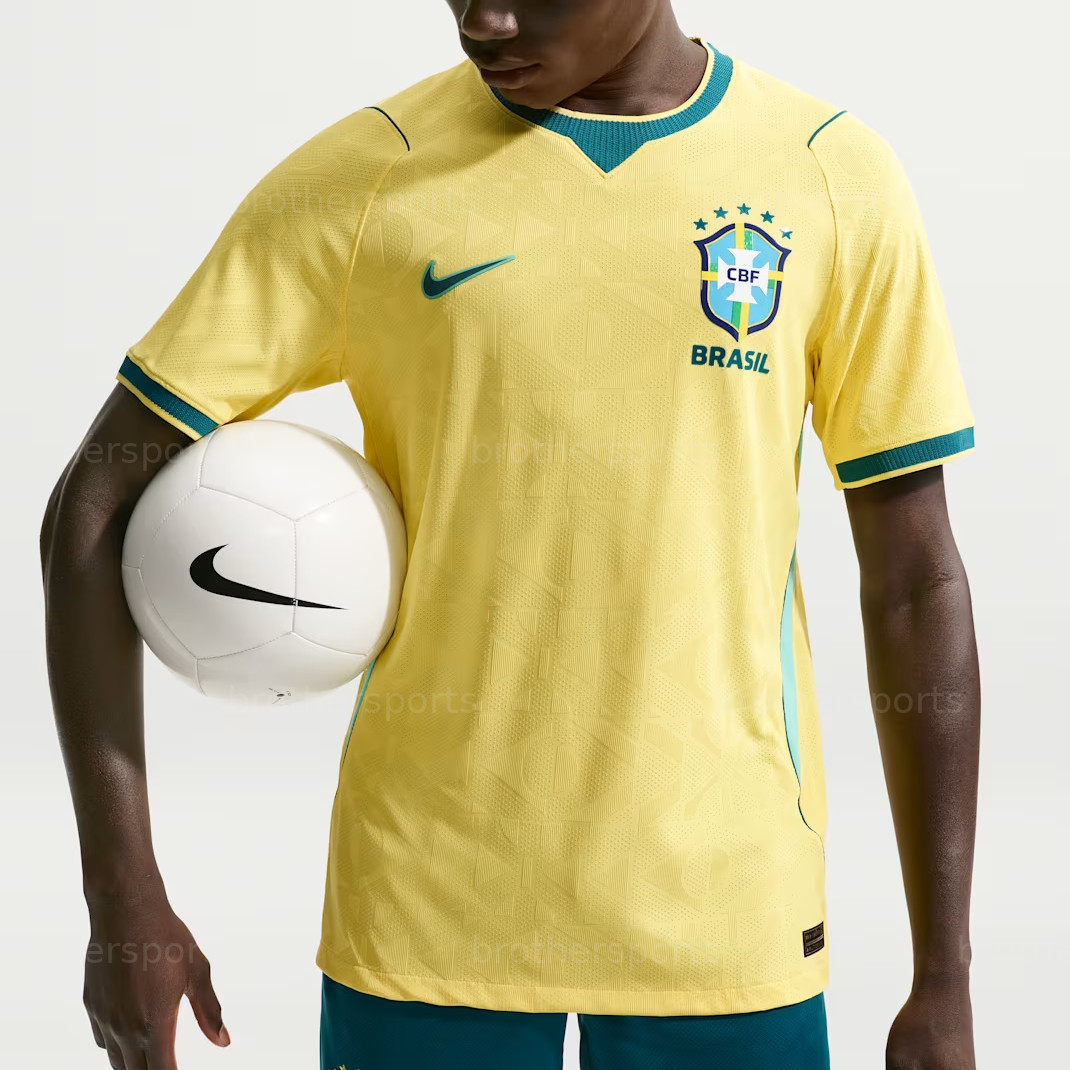 Nike Brazil 2026 Match Home 'Canary/Light Menta/Geode Teal' IB5143-724 gallery