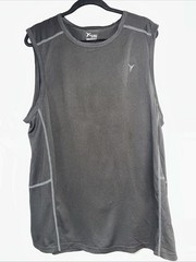 Mens Sleeveless Shirt. Old Navy Active. Sz XL. Black & Gray. Go Dry. NWT.