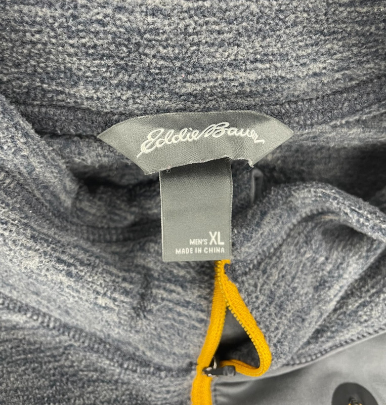 Eddie Bauer First Ascent Cloud Layer Pro Men XL Gray Fleece Quarter Zip Pullover gallery
