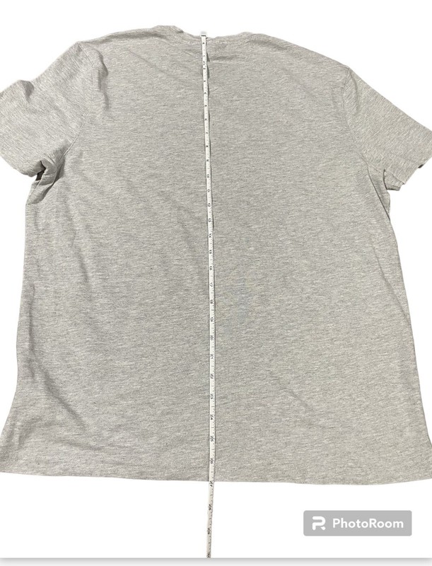 Michael Kors Shirt Adult Large Gray V Neck MK Logo Short Sleeve Classic Mens gallery