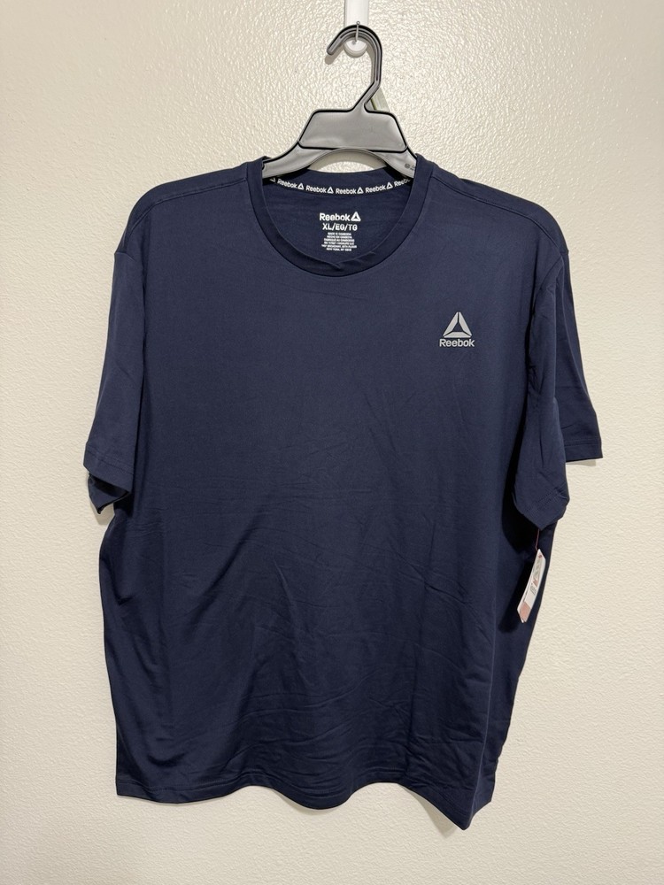 Reebok Delta Core Navy Blue Tee Moisture Management Men's XL NWT