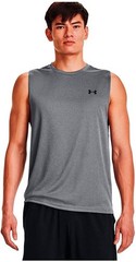 NWT Men’s Under Armour Large L Velocity Muscle Tank Top Shirt Gray Loose 1327972