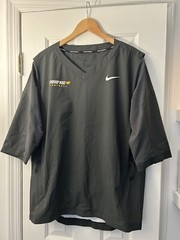 Nike Baseball/Football Jacket Short Sleeve Mens Large – 897383-060 NWT With Logo