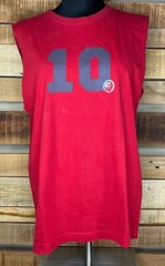 D.A.C. Athletic Club #10 Basketball XL Red Sleeveless T-Shirt