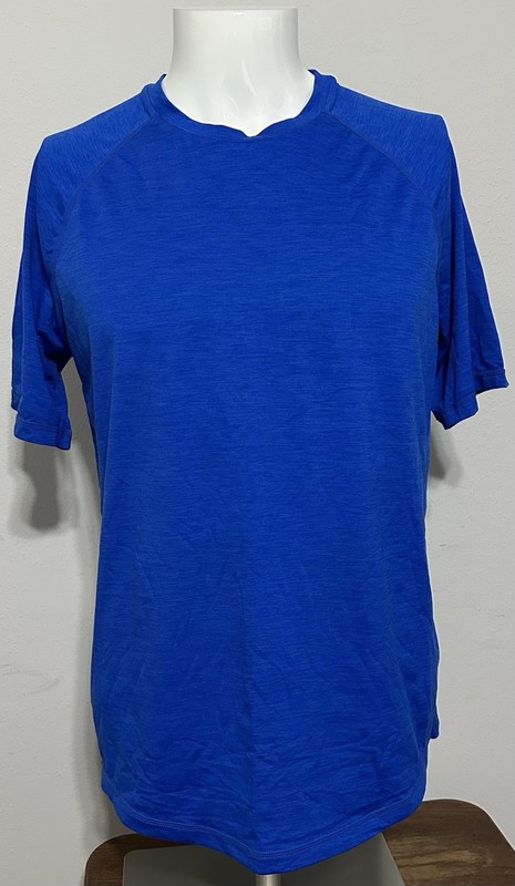 Gap Fit Dry Men’s Size Small Training Short Sleeve Performance Blue T Shirt EUC gallery