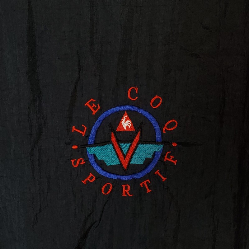 Rare Vintage Le Coq Sportif Big Logo Pullover Blue Red Teal Size XL gallery