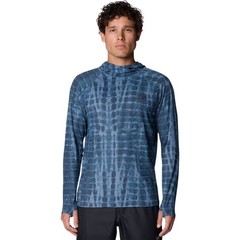 Mountain Hardwear Crater Lake Long Sleeve Hoody Men’s Shirt, Adriatic Blue Prism