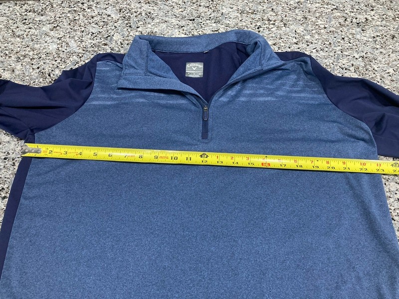Callaway Pullover Men Blue 1/4 Zip Golf Hiking Swing Tech Weather Series M gallery