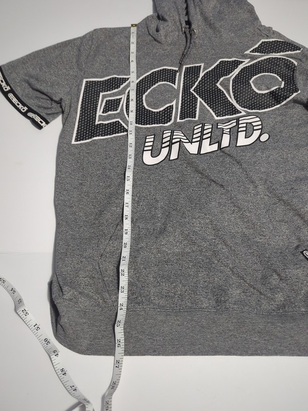 ECKO UNLTD spellout logo Hoodie sweatshirt L Y2K streetwear skater grunge rhino gallery