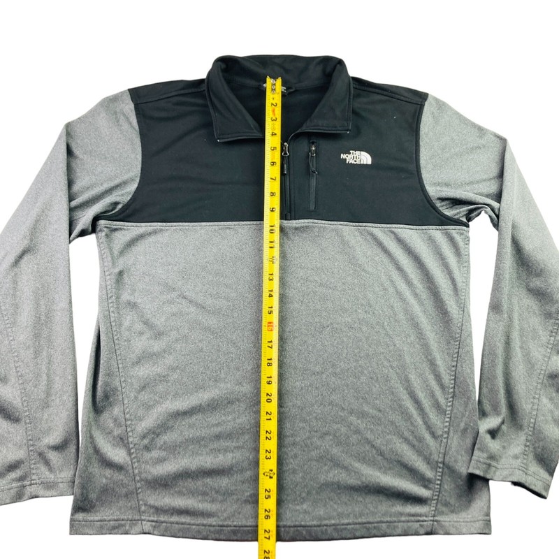 The North Face Men's Fleece Lined Performance 1/4 Zip Pullover Gray • Large gallery