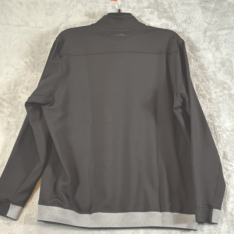 Adidas AdiPure Dark Gray 1/4 Zip Pull Over long sleeve heavier weight shirt XL gallery