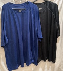 2 Men’s 4XL Lightweight Dri-Fit Shirts BRAND NEW – No Tags / Blue & Black