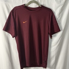 Nike Dri-FIT Men’s S Burgundy Crew Neck SS Tee Athletic Fit Polyester Logo