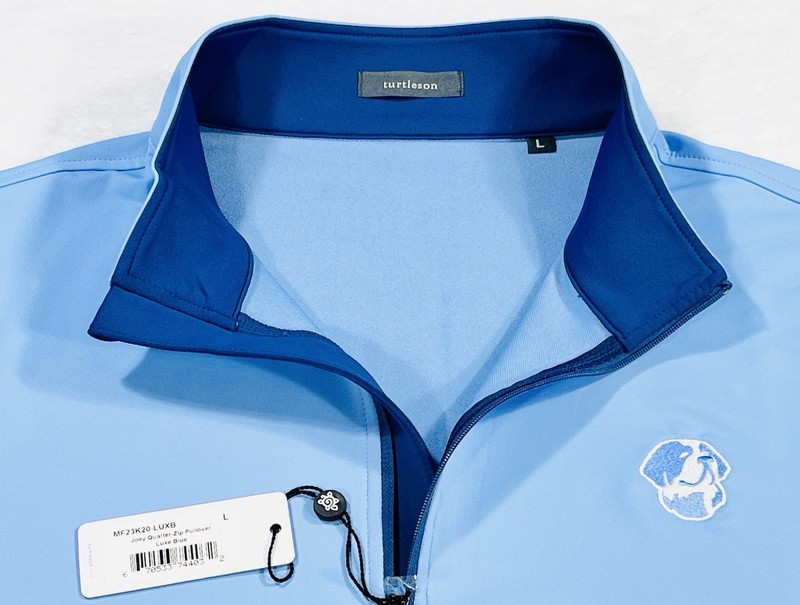 Turtleson Joey Men’s Quarter Zip Pullover Sz L Color Luxe Blue NWT gallery