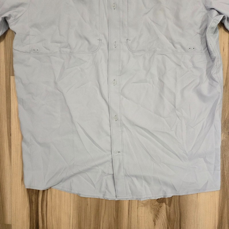 Under Armour Men’s Outdoor Essential Shirt Large Gray Woven Lightweight gallery
