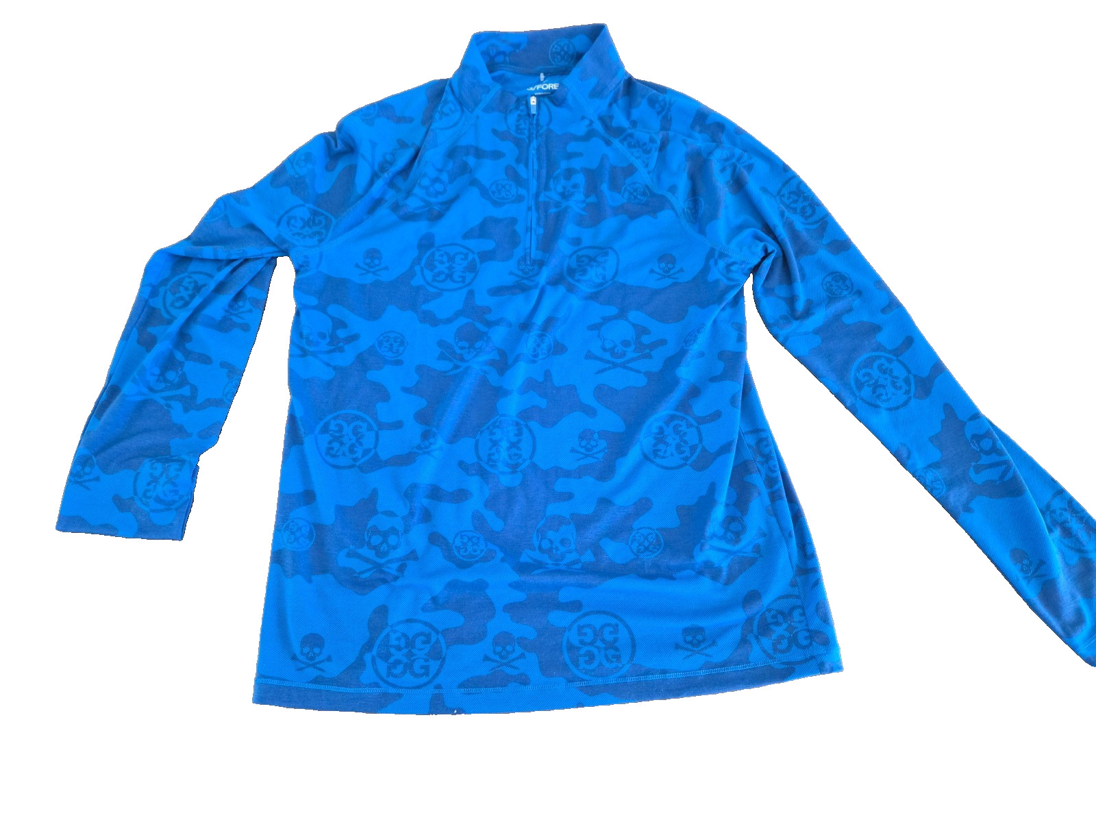NWT G/Fore Men M Surf Blue Camo Pullover Long sleeve gallery