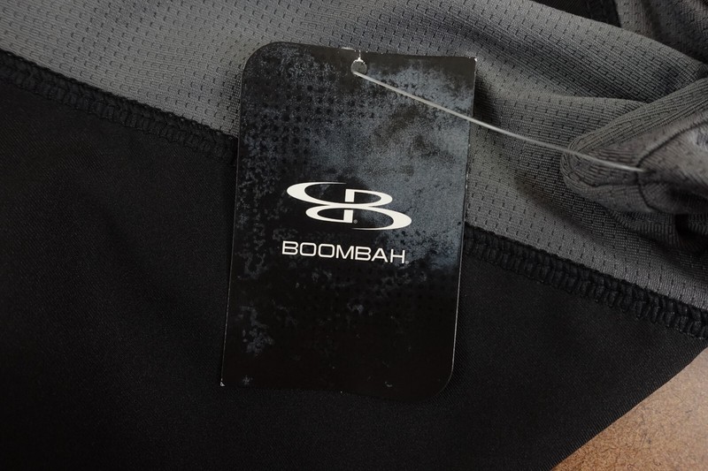 Boombah Mens Size Medium Black Gray Explosion Short Sleeve 1/4 Zip Pullover NWT gallery