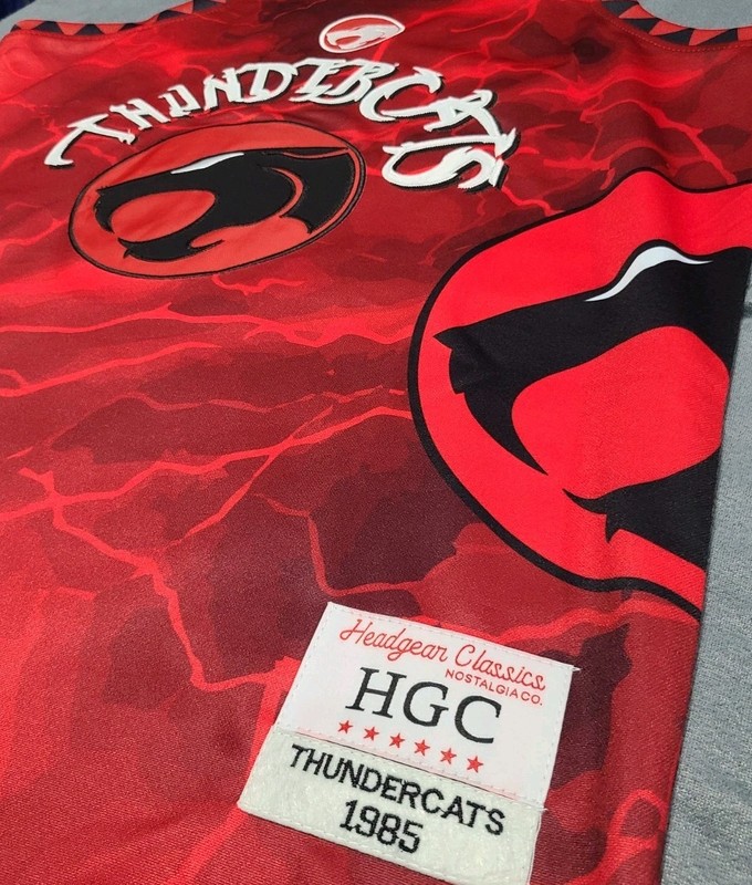Thundercats Headgear Classics Men's Large Embroidered BB Jersey Red NWOT gallery