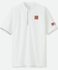 Uniqlo Roger Federer RF 2018 Wimbledon Henley Polo Tennis Shirt DRY-EX M/L – NWT