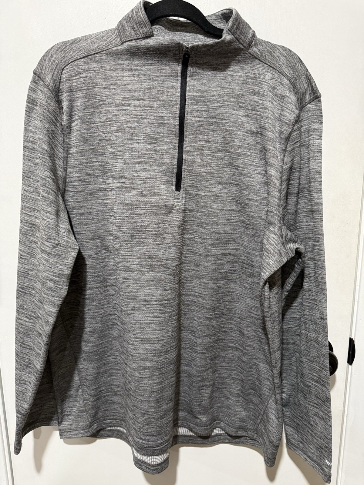 Hi-Tec Men's Gray 1/4 Zip Mock Neck Pullover Long Sleeve Activewear Top XL gallery