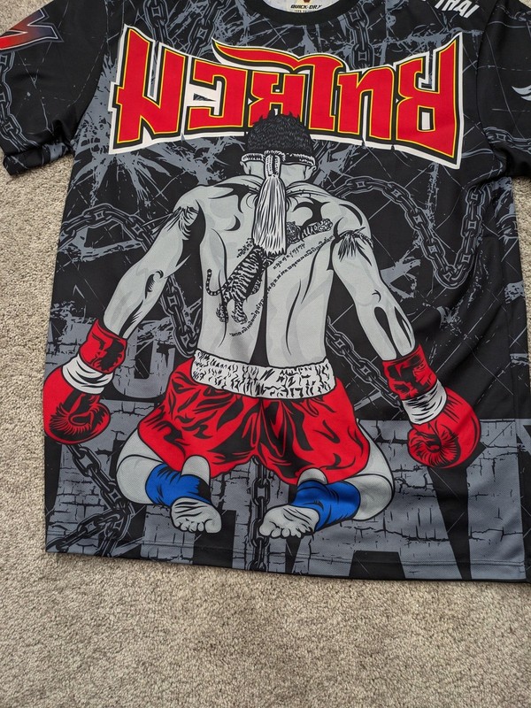 Born Shirt Mens XL Black Muay Thai Quick Dry Martial Arts Graphic Jersey Top gallery