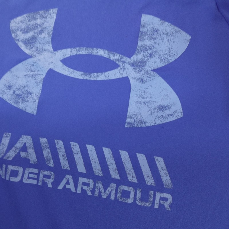 Under Armour Shirt Mens Medium Blue Tee Gym Workout Run Jog Outdoor Sports Ball gallery