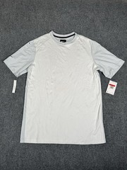 Nike Sportswear Tech Pack Shirt Men Large Blue White Short Sleeve AR1580-043 NWT