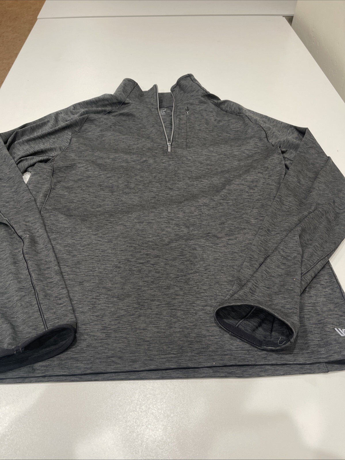 VRST Men's Accelerate Warm Half Zip Pullover Dark Grey Heather M gallery