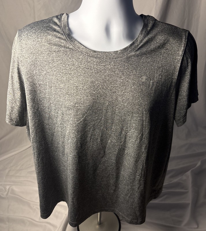 Champion Vapor Shirt Men’s Gray Short Sleeve Performance Top Size 2XL Good+ gallery