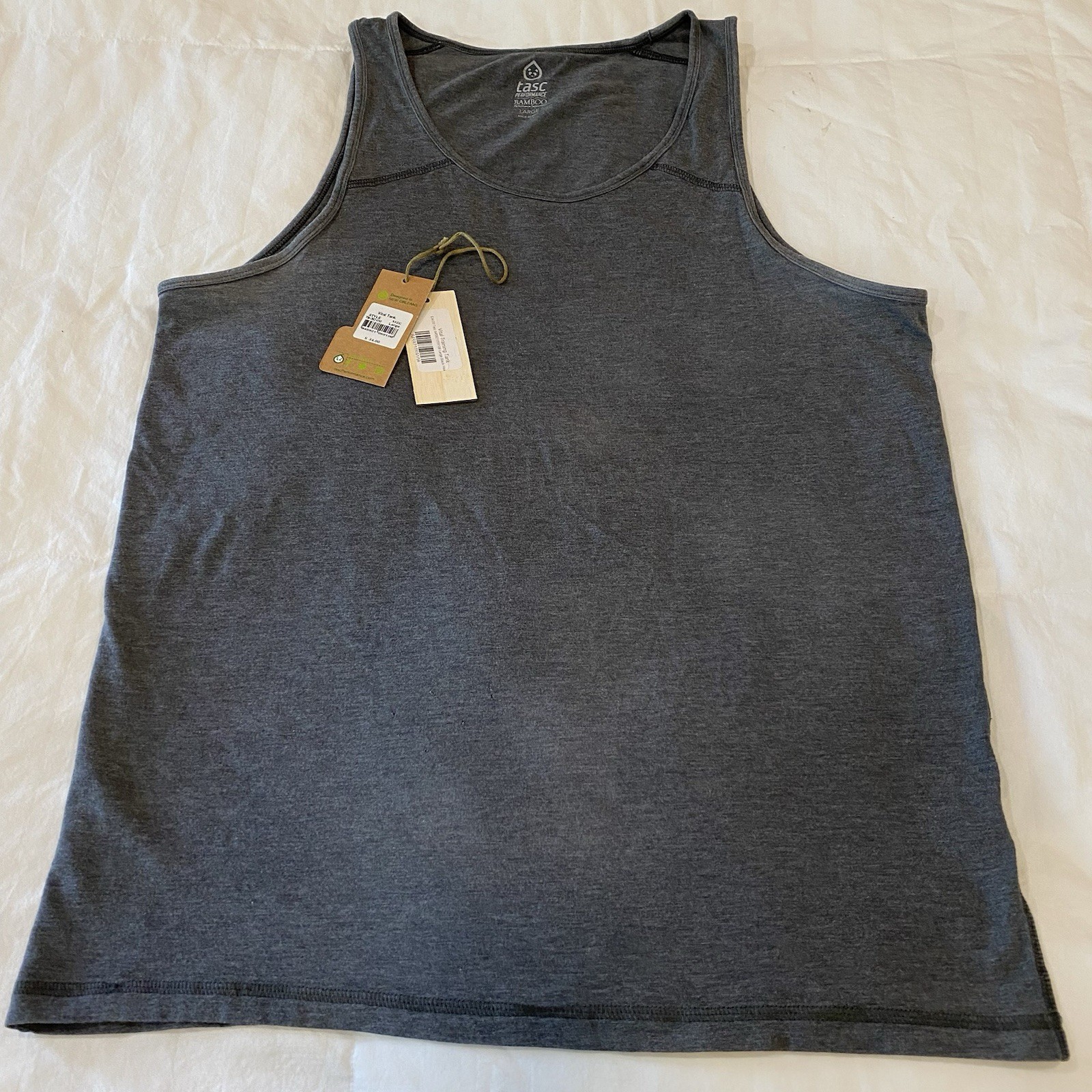 Tasc Performance Vital Tank - Near Excellent / Tags - Mens Large - Black Heather gallery