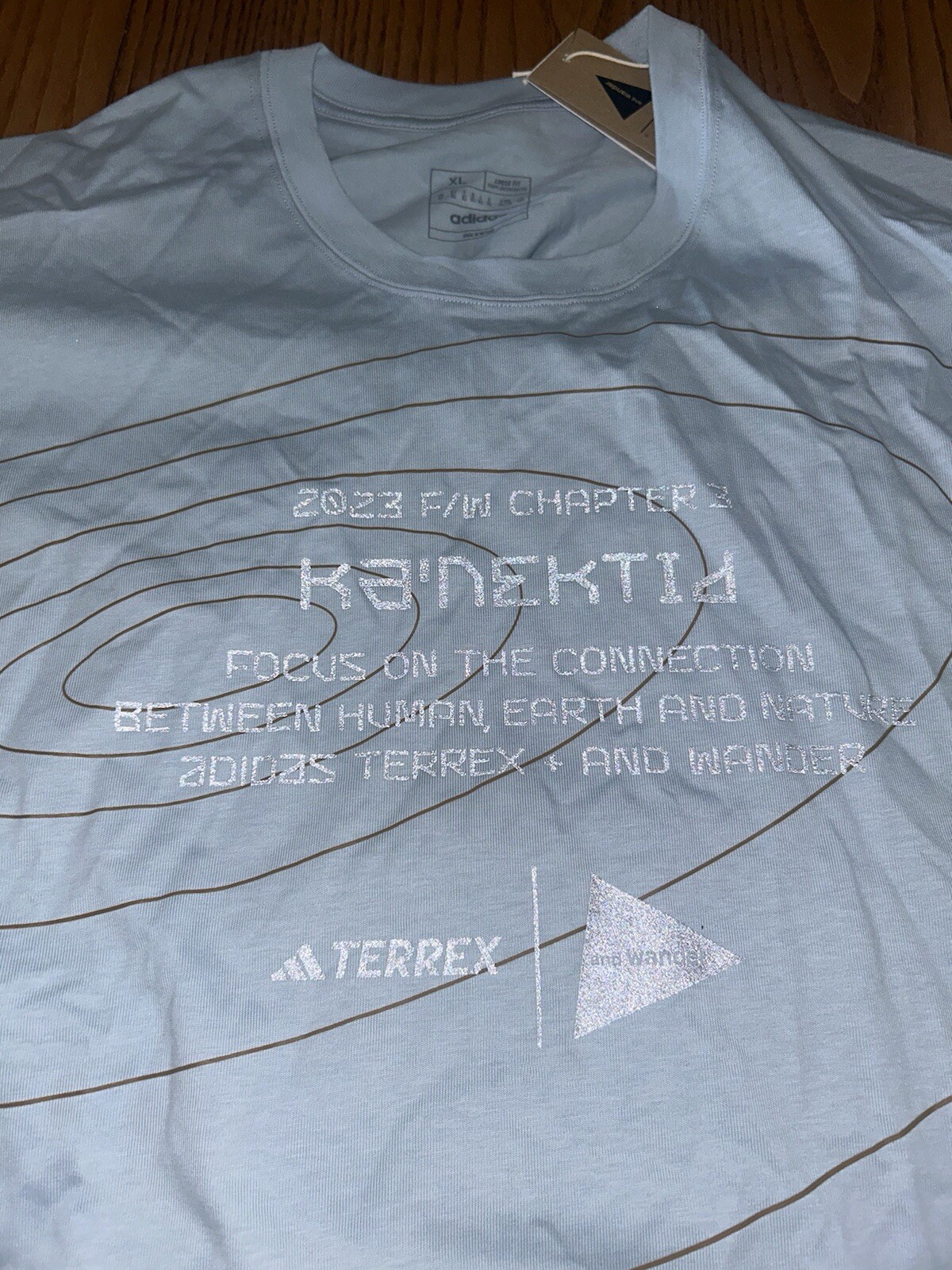 ADIDAS MENS TERREX AND WANDER LONG SLEEVE SHIRT XPL SIZE XL NWT $140 SHADOW BLUE gallery