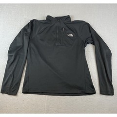 The North Face Mens Sz M Flash Dry 1/2 Zip Pullover Shirt Black