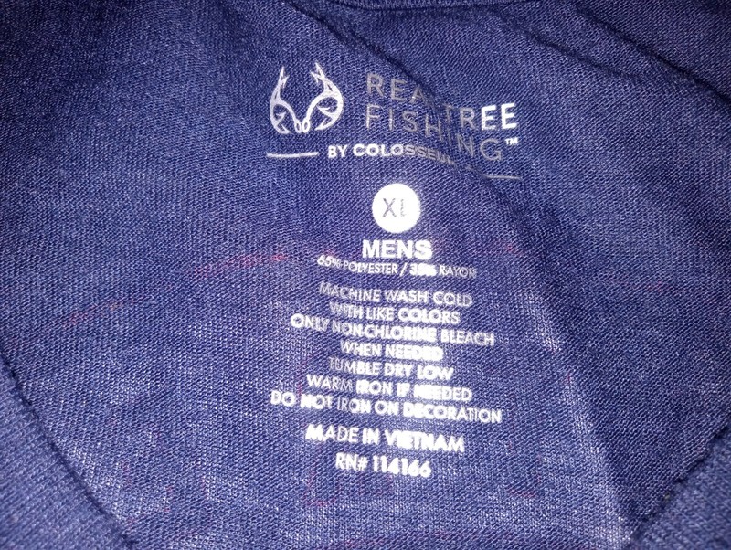 Realtree Fishing Sport Shirt XL American Flag Blue Stretch Active Dry Wicking gallery