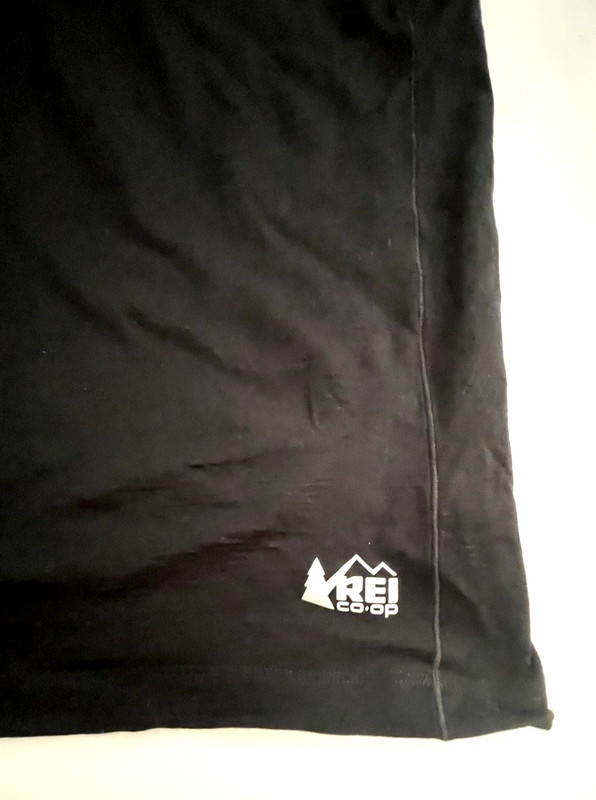 REI Co-op MERINO WOOL T-Shirt Men’s L Hike SHORT SLEEVE BLACK Ski Mid Layer EUC gallery