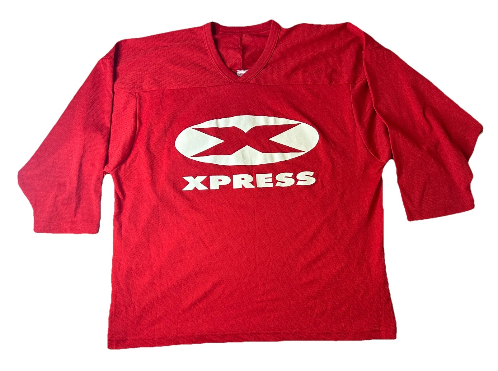 CCM Xpress Shirt Mens Large Red Air-Knit Hockey Jersey Polyester Goalie #1 CCM gallery