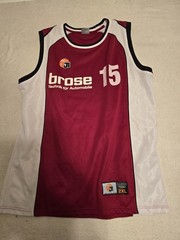 Jako J1 BroseBaskets Basketball Mens 2XL Sleeveless Shirt Top red/white