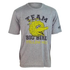 Sesame Street TEAM BIG BIRD “Follow Me” Tech Shirt (S, M, L, XL, 2XL)