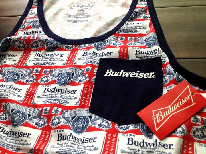 【New】Budweiser Men's【Budweiser Logo Graphic Tank Top】Red @Small gallery