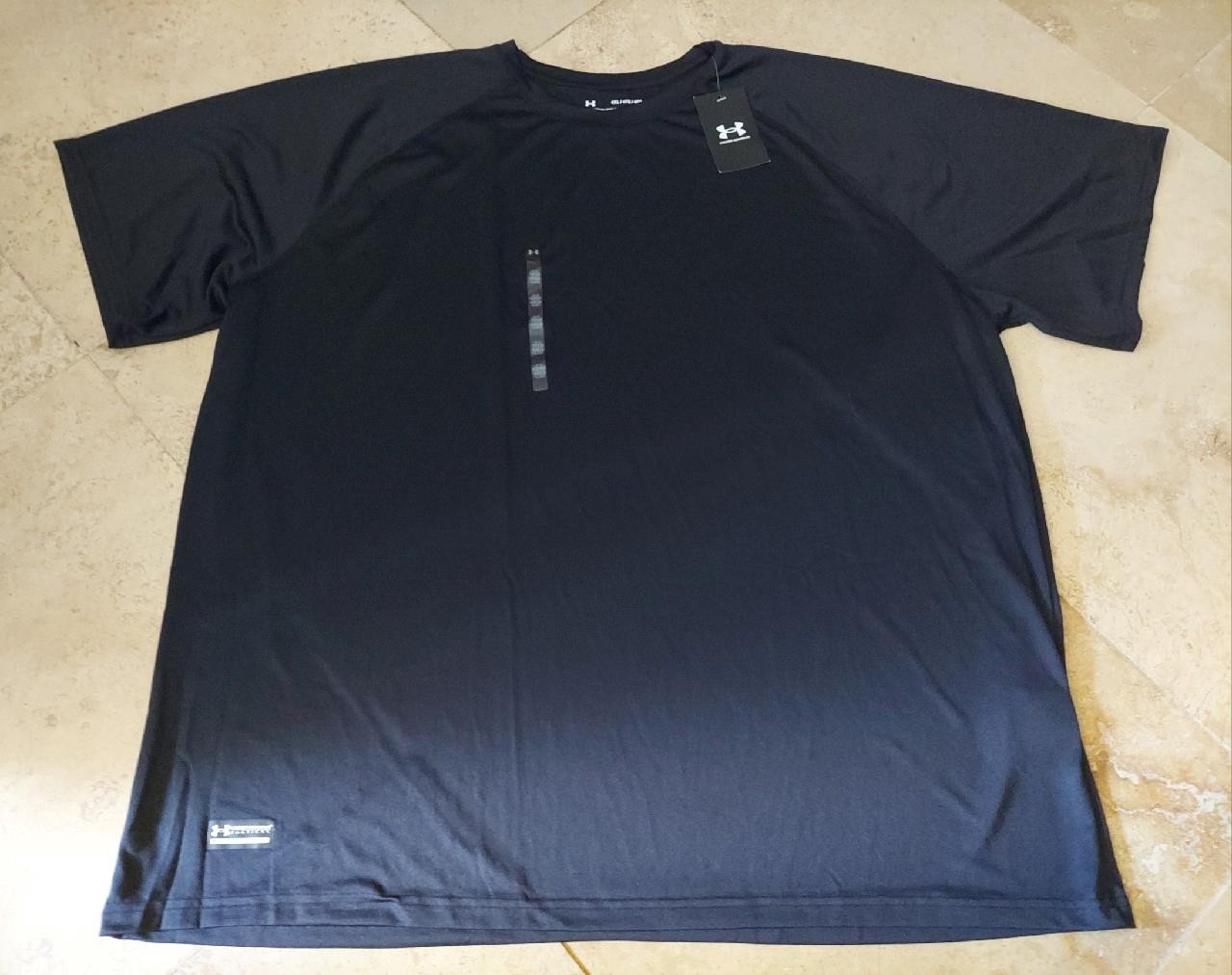 NWT UNDER ARMOUR PERFORMANCE MENS TACTICAL FITNESS SHIRT BLACK SZ 4X 4XL XXXXL gallery