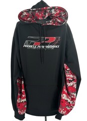 Badger Pinnacle Performance Sport Digital Red Camo Blend Hoodie Mens Large