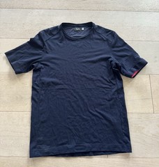 Rapha Merino T Shirt Mens S Navy Blue Stretch Short Sleeve Performance