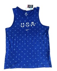 Nike Men’s Team USA Club Tank Top FN0879 417 M Blue Print New With Tags