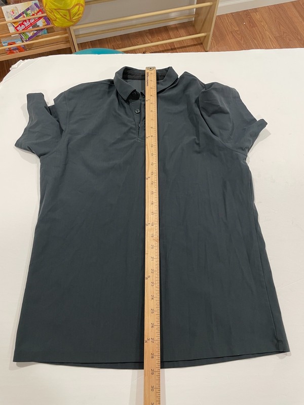 Lululemon Evolution Polo Technical Sweat-wicking Fabric Men's Medium Dark Blue gallery